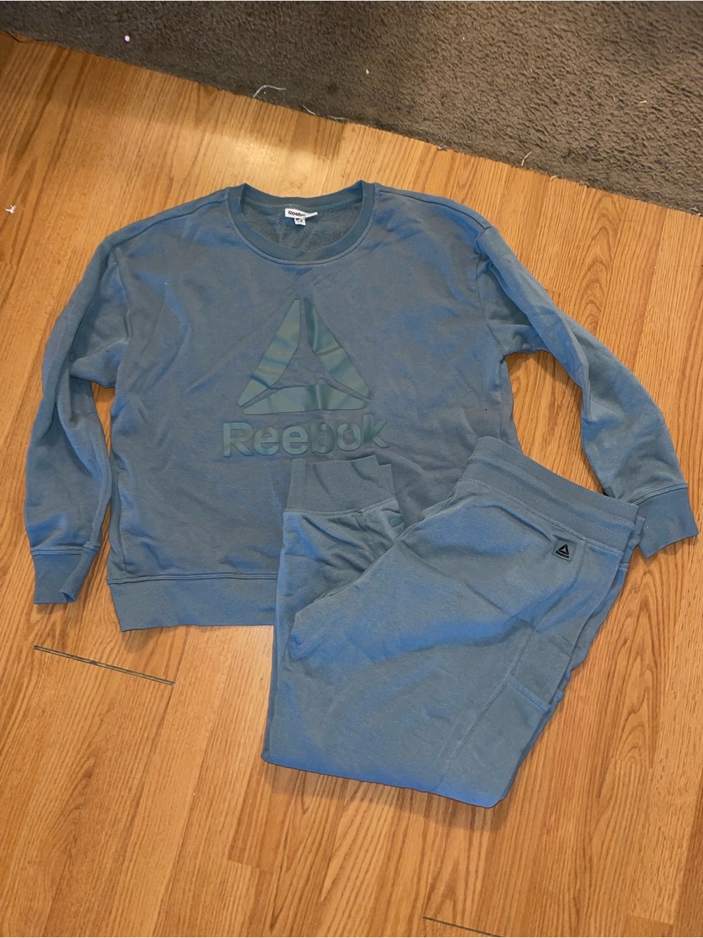 Reebok Gray Logo Pullover Hoodie